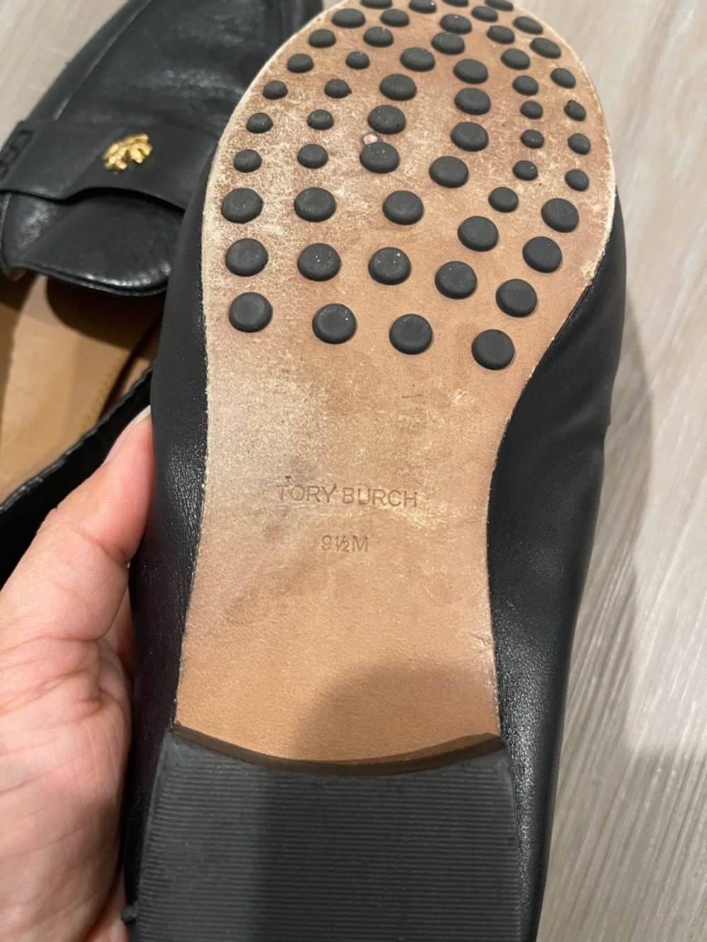 Tory burch Black Leather Slip-On Loafer for Women size 9.5 - Picture 13 of 13